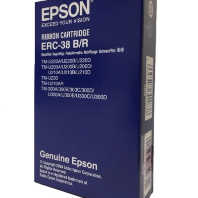 Epson 色帶 (10個/盒) Original ERC-38 B/R, 10pcs/pack